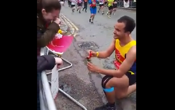 WATCH: London Marathon Runner Goes The Extra Mile With Surprise Proposal