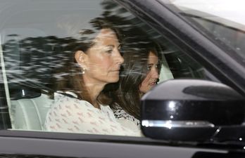 Carole And Pippa Middleton Arrive At Kensington Palace To Meet The New Princess