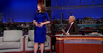 Tina Fey Strips To Her Spanx On The Late Show With David Letterman