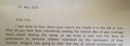 “Maybe Your Cancer is the Will of God” – Journalist Una Mullally Shares Horrific Homophobic Hate Mail