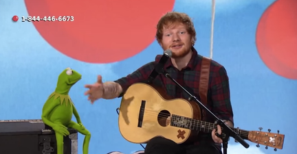 WATCH: Ed Sheeran Duets With Kermit The Frog… And It’s Amazing!