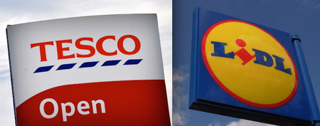 Customer, SERVED! Tesco and Lidl in Pun-Filled Twitter Battle