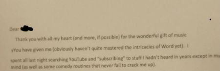 PIC: You Need To See The Letter One Elderly Woman Wrote Thanking Her Teacher For The Gift Of The Internet