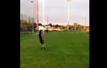 WATCH: Talented Meath Footballer Makes Tricky Sideline Shot Look Easy