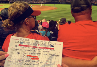 Cheating Wife is Caught Rotten While Sexting at a Baseball Game