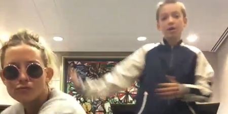 WATCH: Kate Hudson Just Won The Cool Mum Award Airport Dancing With Her Son