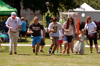 PICTURE: One Man Is Seriously Not Over Coming Second In An Egg And Spoon Race In 1985