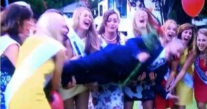WATCH: The Roses Dropped Dáithí Ó Sé On His Backside Live On RTÉ News