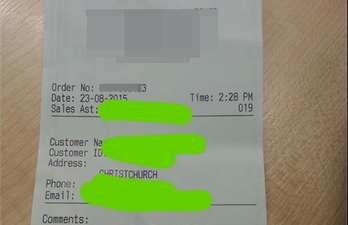 PICTURE: Irish Woman Gets A Very NSFW Receipt From A Shop In New Zealand