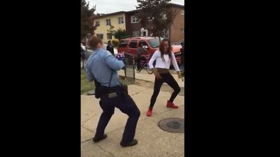 WATCH: Police Woman Breaks Up A Fight By Breaking Down Some Moves And It’s AWESOME