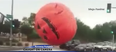 VIDEO: A Giant Inflatable Pumpkin Caused Havoc On The Streets Of One American Town
