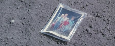There’s An Incredible Hidden Message In This Family Portrait Left On The Moon