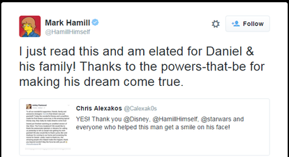 Disney Fulfils Dying Fan’s Wish By Showing Him ‘The Force Awakens’ Early