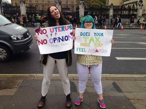 Women Are Bleeding Through Their White Pants In Protest Over The Tampon Tax