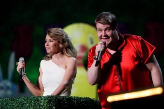 WATCH: Kylie Minogue And James Corden Have Recorded A Christmas Single… And It’s Actually Pretty Great