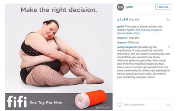 Sex Toy Company Criticised For Using Fat-Shaming Ad To Sell Product
