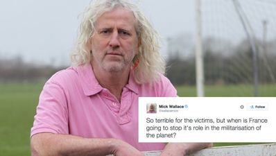 Mick Wallace Sparks Outrage WIth “Sickening” Tweet About Paris Attacks