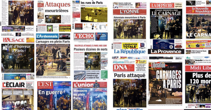 Horror, War, Carnage – Paris Attacks Dominate Front Pages Across The World