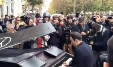 VIDEO: Man Played John Lennon’s ‘Imagine’ Outside Bataclan Concert Hall Earlier Today