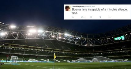 Outrage On Twitter As Bosnian Fans Ignore Minute’s Silence At Ireland Match
