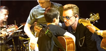 WATCH: One Young Boy Got To Perform On Stage With U2 In Belfast Last Night