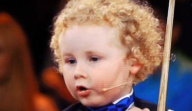 WATCH: There’s A Four-Year Old From Tullamore Who Just Picked Up A Snooker Trophy On TV