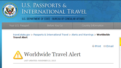 America Issues Worldwide Travel Alert Amid Terror Threats