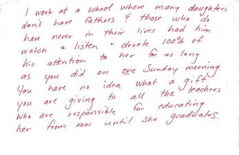 A Father Received This Note And Reminds Us Of The Importance of Doing Nothing