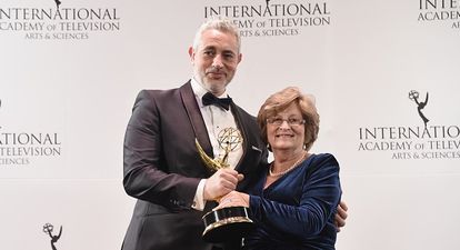 Baz Ashmawy’s Mammy Nancy Celebrated Their Emmy Win In True Irish Style
