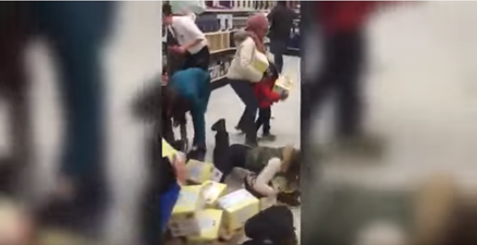 WATCH: Black Friday Madness – Woman Steals Vegetable Steamer FROM CHILD’S HANDS