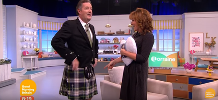 WATCH: Lorraine Suffered An Unfortunate Slip Up With Piers Morgan Live On Air