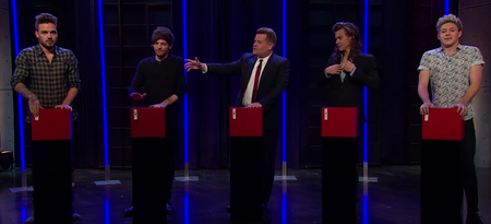 One Direction Play ‘Tattoo Roulette’ With James Corden