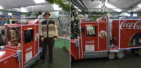 PICS: 73-Year-Old Man Turns His Mobility Scooter Into The Coca Cola Truck