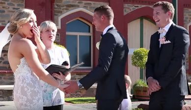 VIDEO: Toddler Interrupts Wedding Ceremony With This Announcement