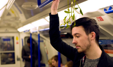 Someone Has Hung Mistletoe on the Tube and Commuters Are Having None of It