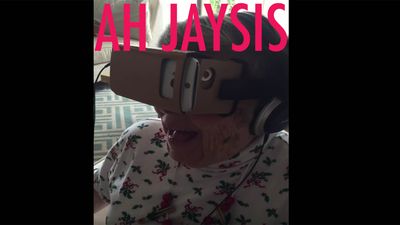 Granny Experiences Virtual Reality For The First Time – Her Reaction Is Priceless
