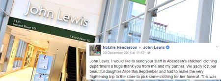 Grieving Mother Thanks Department Store For This Incredible Act Of Kindness In Viral Facebook Post
