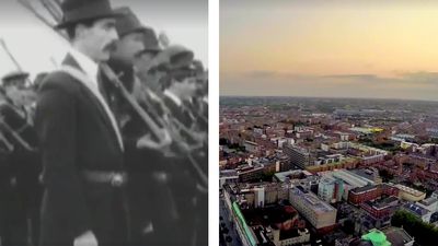 WATCH: Breath-Taking Footage of Dublin During 1916 Compared to The City Today