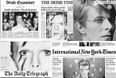 Front Pages Around The World Pay Tribute To David Bowie Today