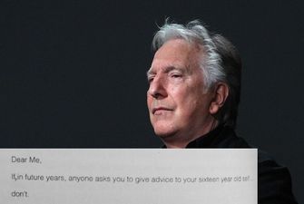 PIC: Alan Rickman’s Advice To His Sixteen-Year-Old Self Is Brilliant