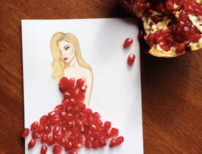 Illustrator Uses Everyday Items To Create Stunning Fashion Sketches