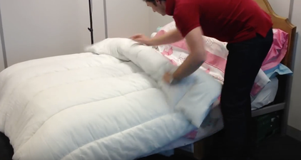 This hack for changing your duvet in under a minute is genius