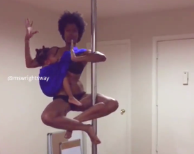 WATCH: Woman Breastfeeds Her Baby While Pole Dancing