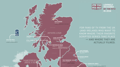 Man Creates Amazing Map of British TV Shows to Explain Geography to his Wife