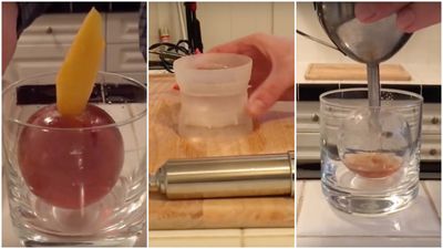 Here’s How To Make a Seriously Impressive Ice Ball Cocktail