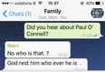 Irish Family WhatsApp Group – Paul O’Connell’s Retirement & Pancake Tuesday