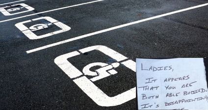 Woman’s Thought-Provoking Response To Note Left When She Parked In Disabled Spot