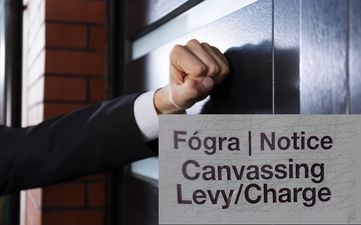 PIC: This Notice On A Waterford House Is Sure To Make Canvassers Think Twice Before Knocking