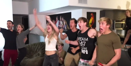 WATCH: This Viral Reaction To Leo’s Oscar Win Perfectly Sums Up All Of Our Feelings