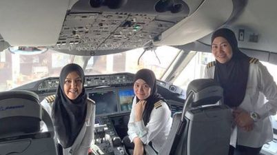 Royal Brunei Airlines’ First All-Female Crew Land Flight In Saudi Arabia